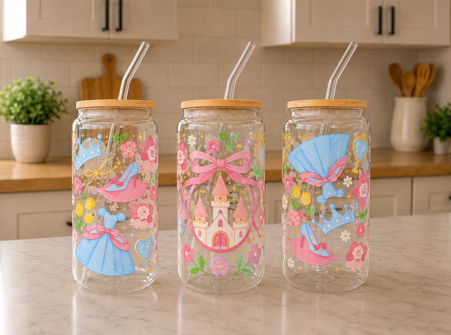πPrincess Glass Can Cup Collection πππ