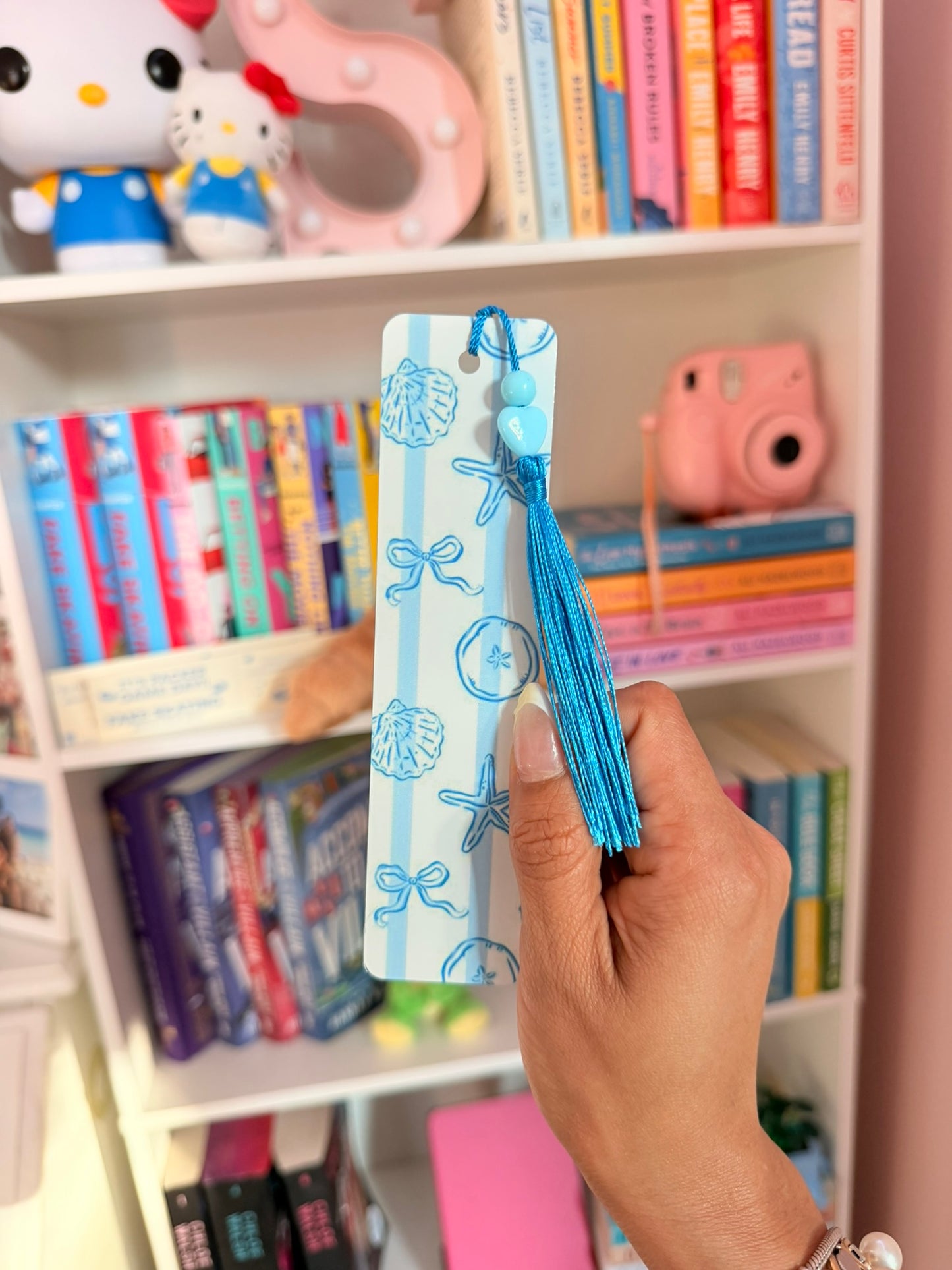 🩵🌊 Coastal Coquette Metal Bookmark🐚📚✨