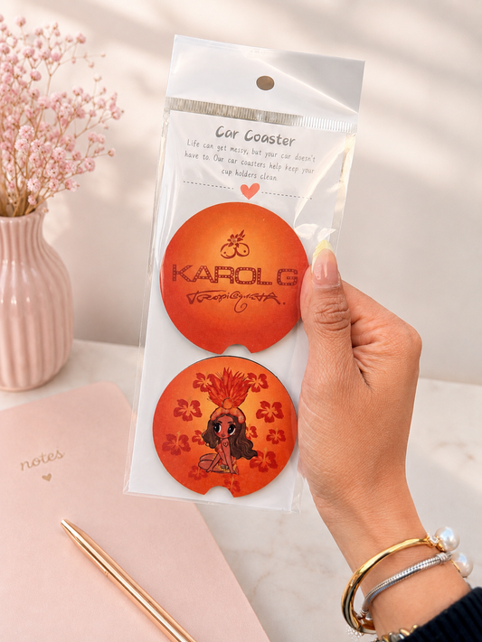 🧡✨Tropicoketa Car Coaster Set🚗🔥🎀