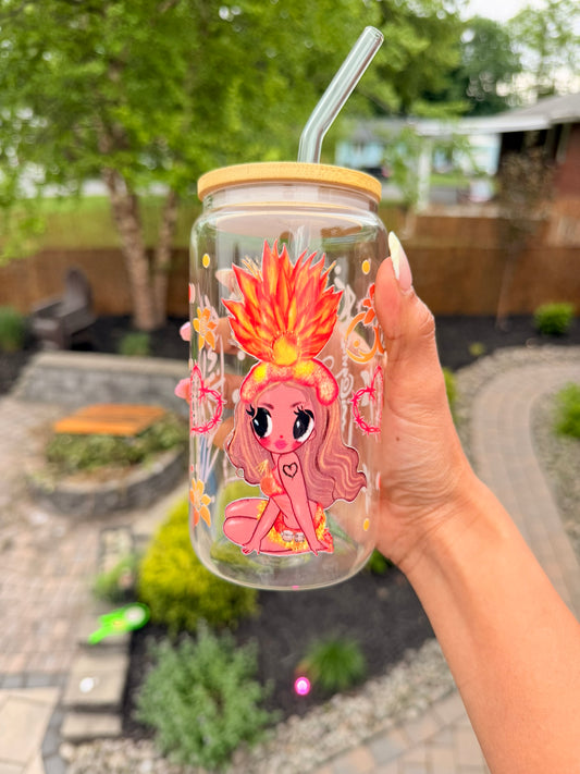 🧡 Tropicoketa Glass Can Cup 🧡 🔥🍊🌴✨