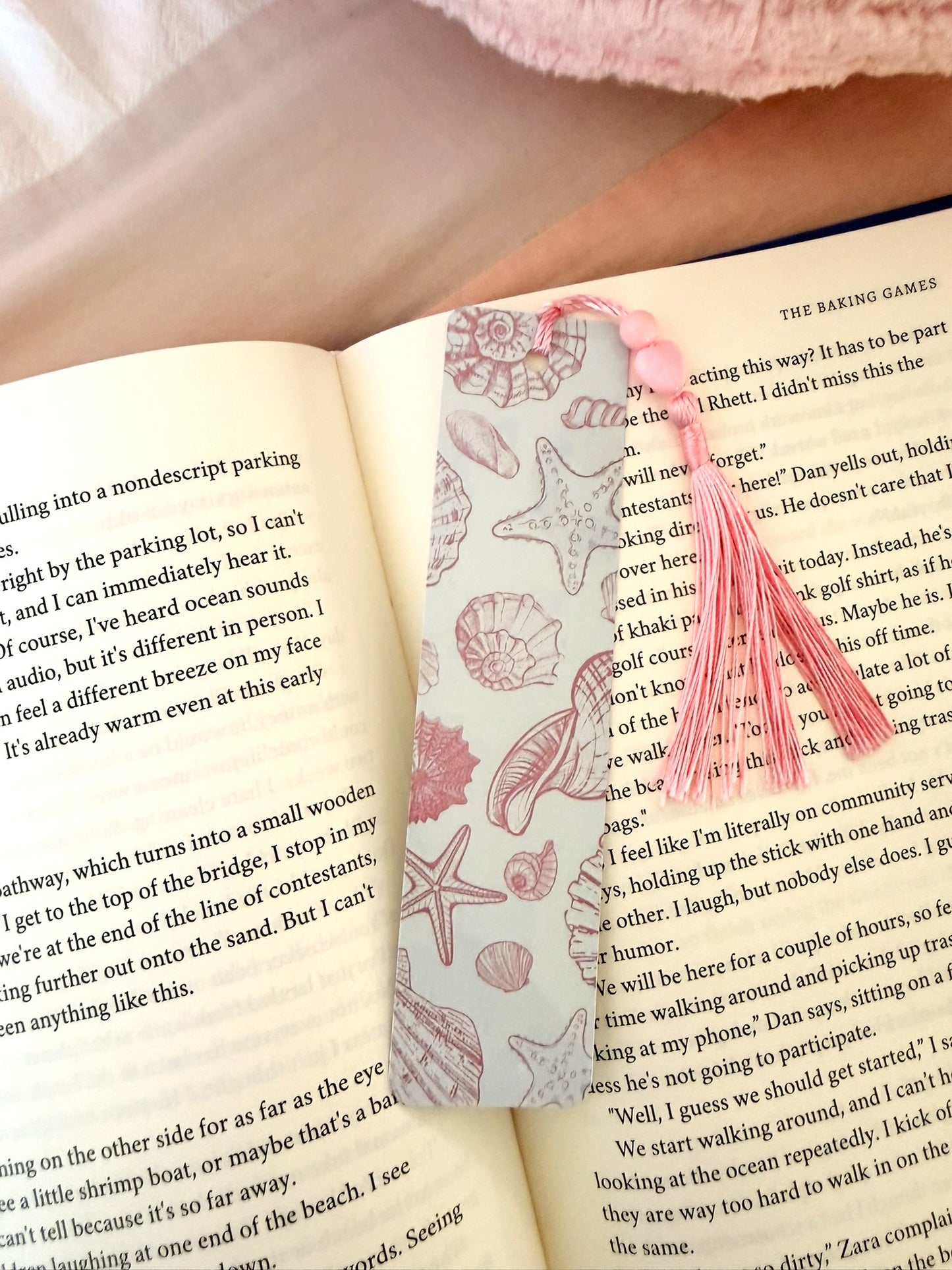 🐚✨ Ocean Shell Metal Bookmark 📚💗