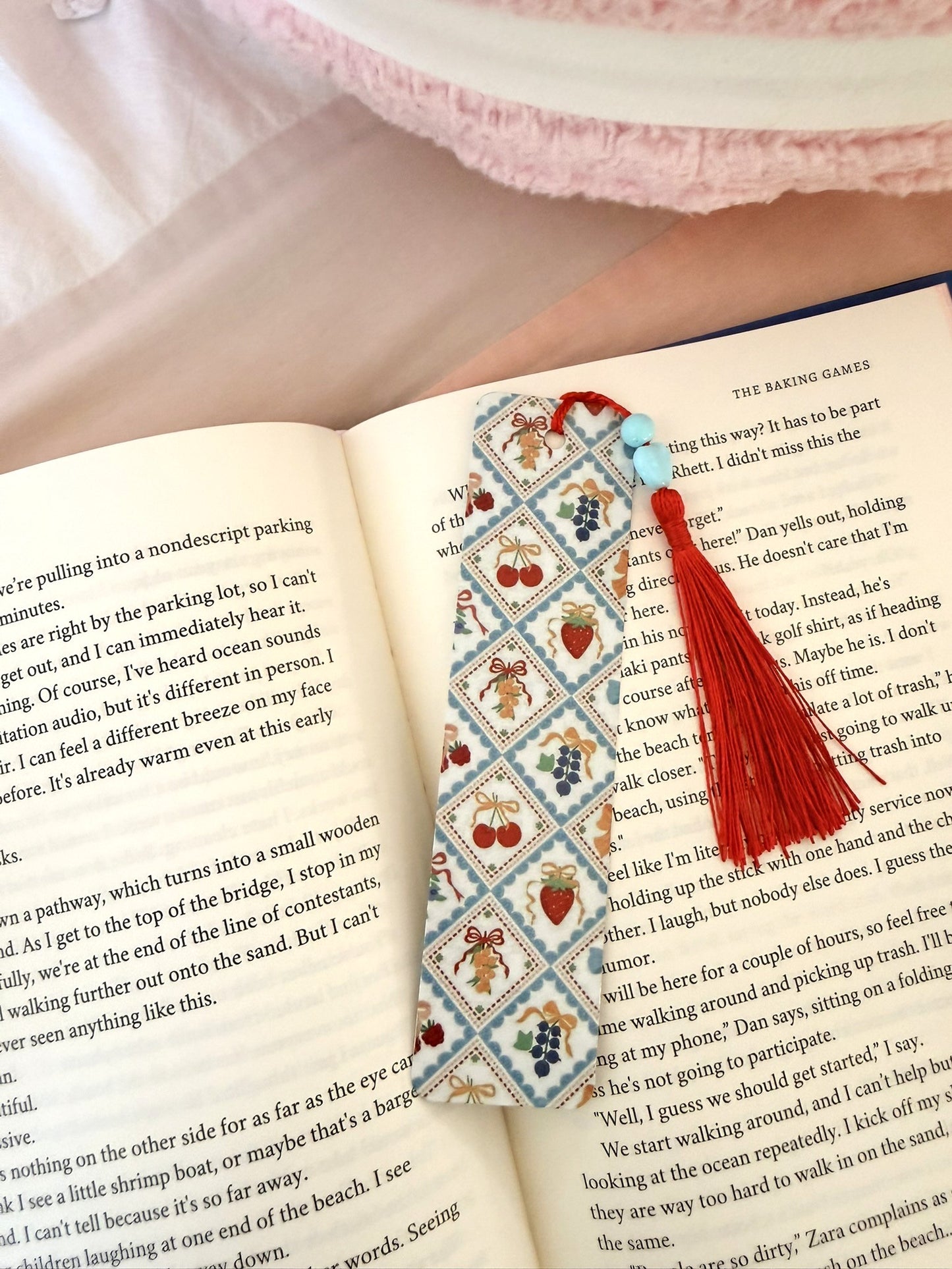 🍓✨ Fruit Patchwork Metal Bookmark 🎀📚💖