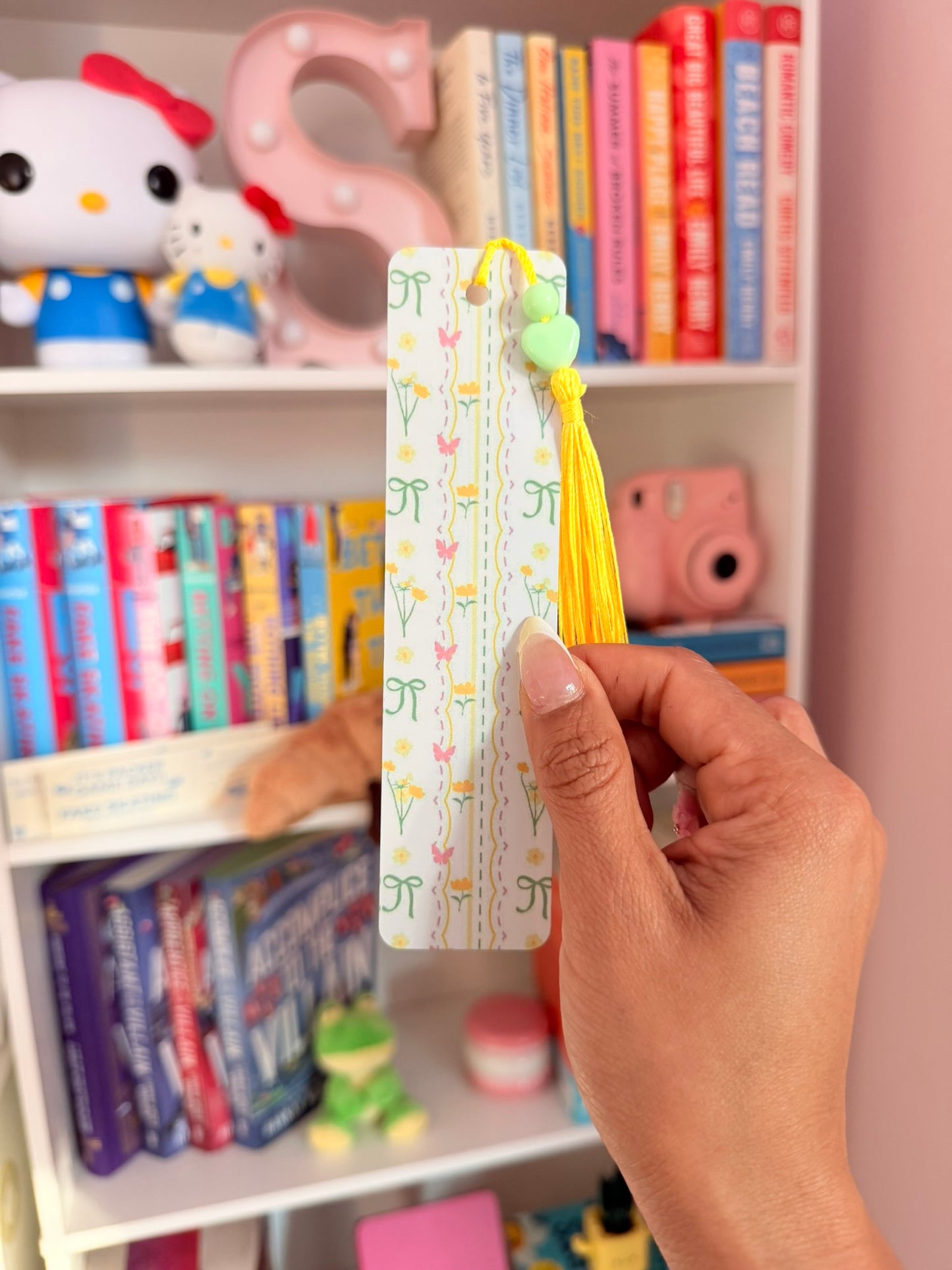 🌼✨ Coquette Floral Metal Bookmark🎀📚💛